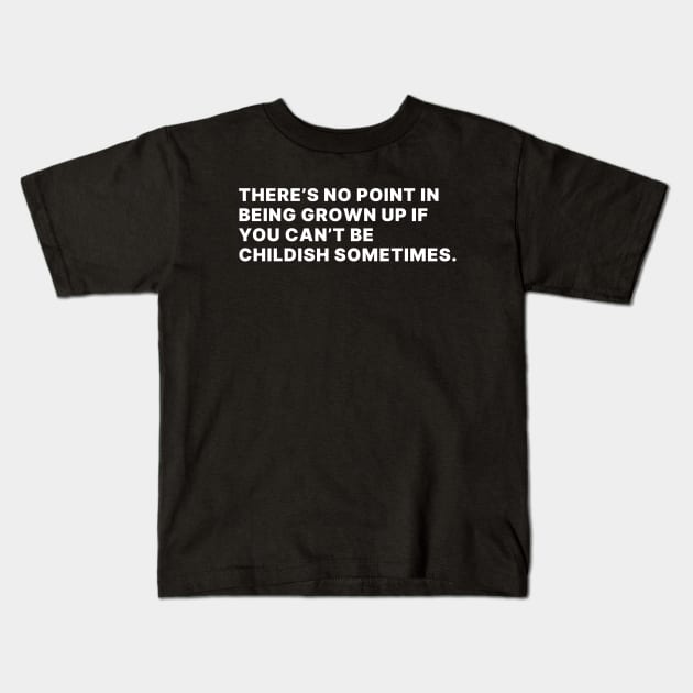 Doctor Who Quote Kids T-Shirt by WeirdStuff